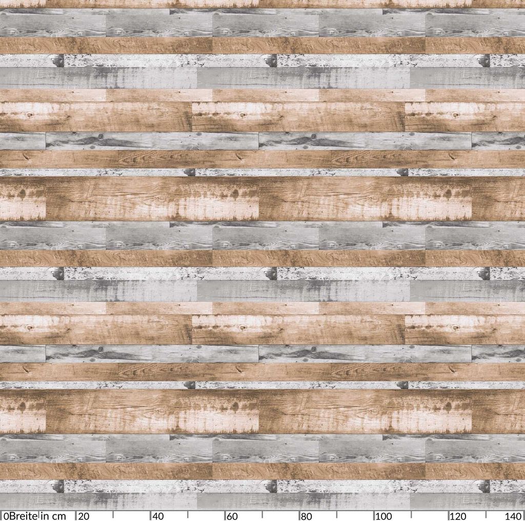 Tischdecke Wachstuch Holz Grau Robust Wasserabweisend Breite 140 cm Länge 240 cm