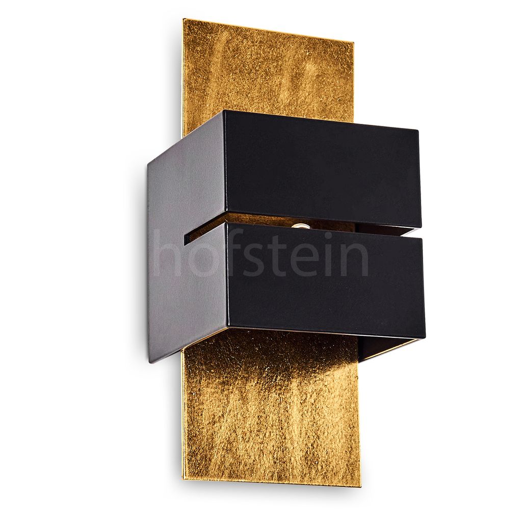 Reppia »Reppia« Wandlampe aus Metall in Schwarz/Gold mit Schlitz