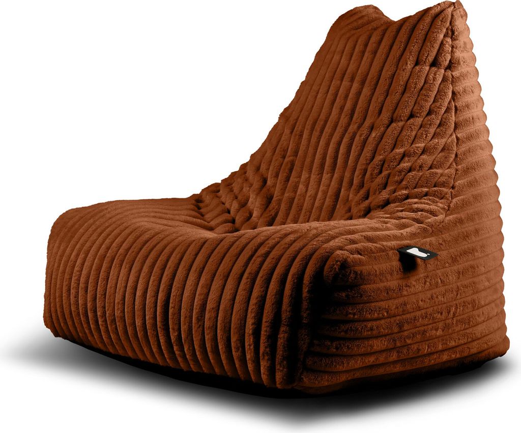 Extreme Lounging - b-bag mighty-b cord - Sitzsack für Erwachsene - indoor - weicher und bequemer Stoff - Amber