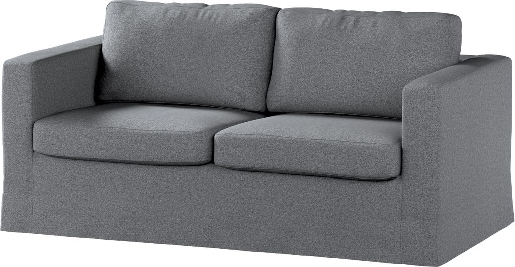 Dekoria Bezug für Karlstad 2-Sitzer Sofa nicht ausklappbar, lang, dunklegrau, Sofahusse, Karlstad 2-Sitzer