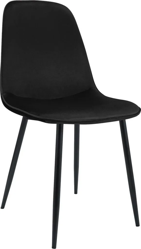 Sedia Design Velluto Nero - Minimalismo e Massimo Comfort Seduta