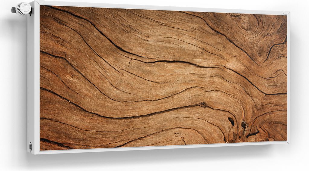 DEQORI Magnetmatte Heizung beschreibbar 120x60 cm 'Detaillierte Holzmaserung' Magnetfolie