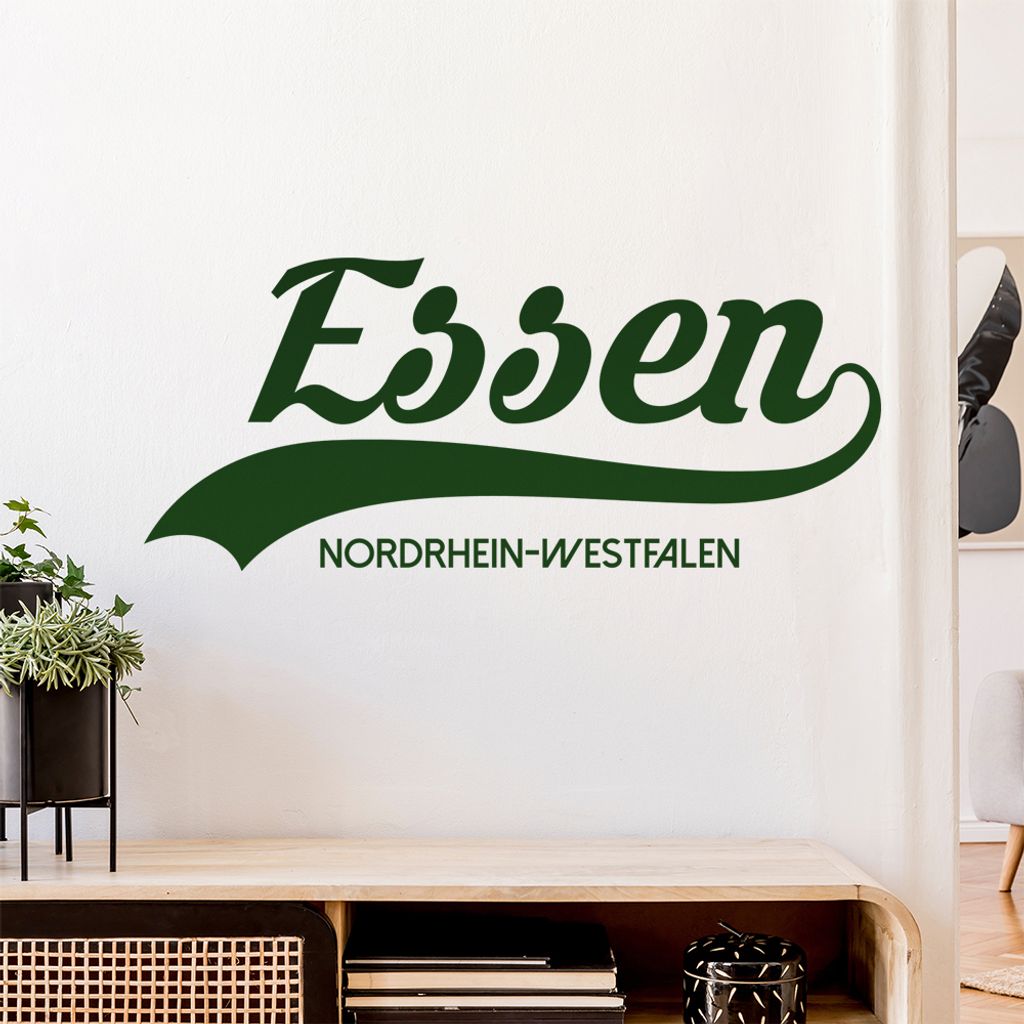 Essen Nordrhein-Westfalen Wandtattoo Wandaufkleber Wall Sticker - Dekoration, Küche, Wohnzimmer, Schlafzimmer, Badezimmer