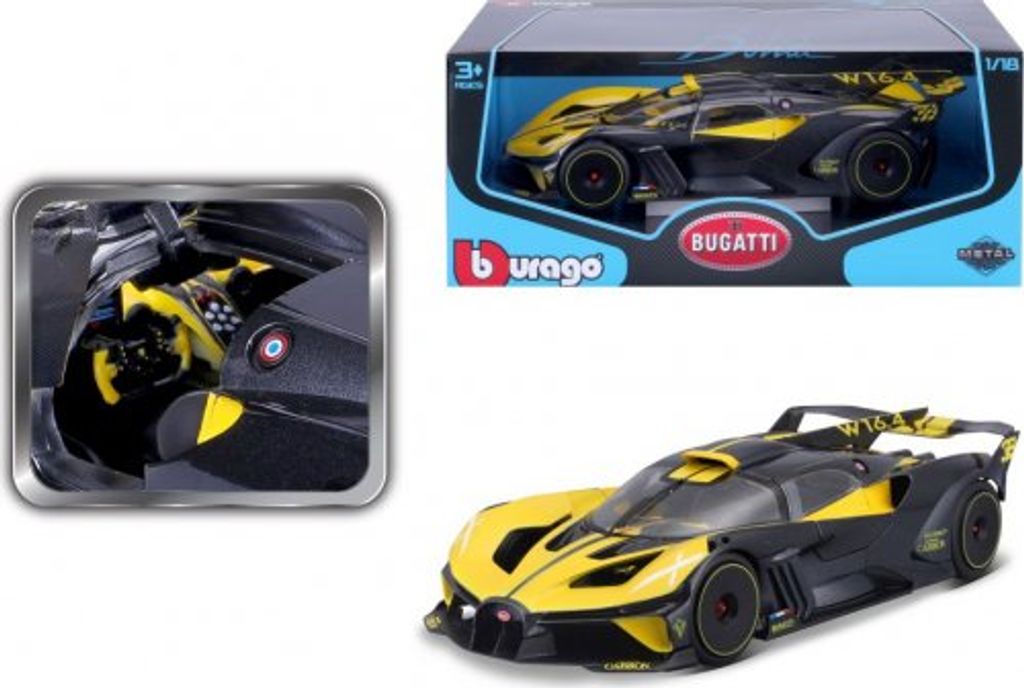 BBURAGO Bugatti Bolide 1:18, Model superšportového Obrázok produktu 