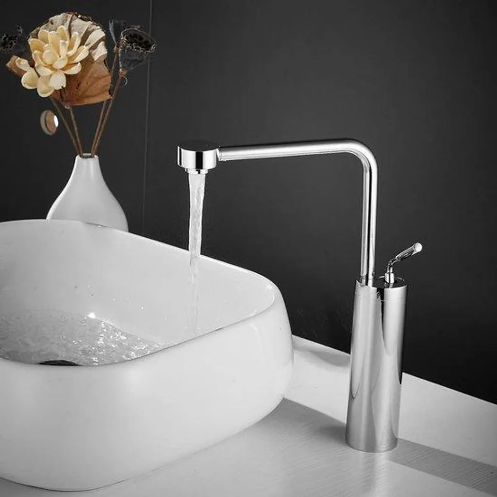 Mitigeur de lavabo haut pour salle de bain, design moderne et montage facile