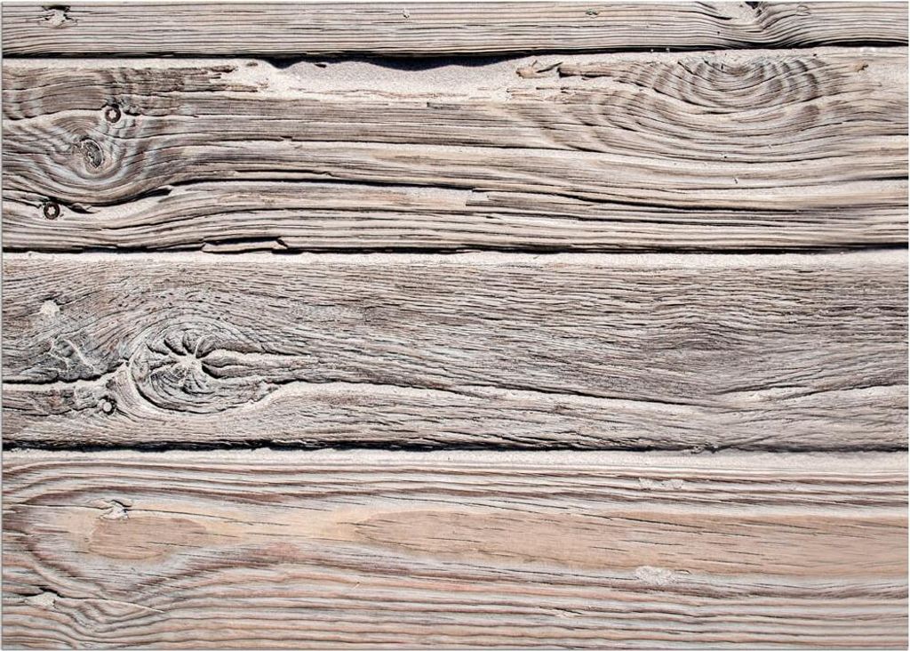Türmatte Vintage Holz Landhaus in 50x70 cm als Fussabtreter Produktbild 