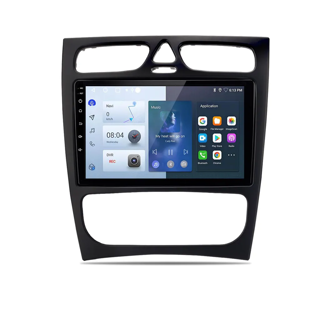 Android13 9 "built-in dispositivi di navigazione autoradio SWC per Mercedes Benz CLK W209 WiFi GPS RDS DAB 2+64G 2din