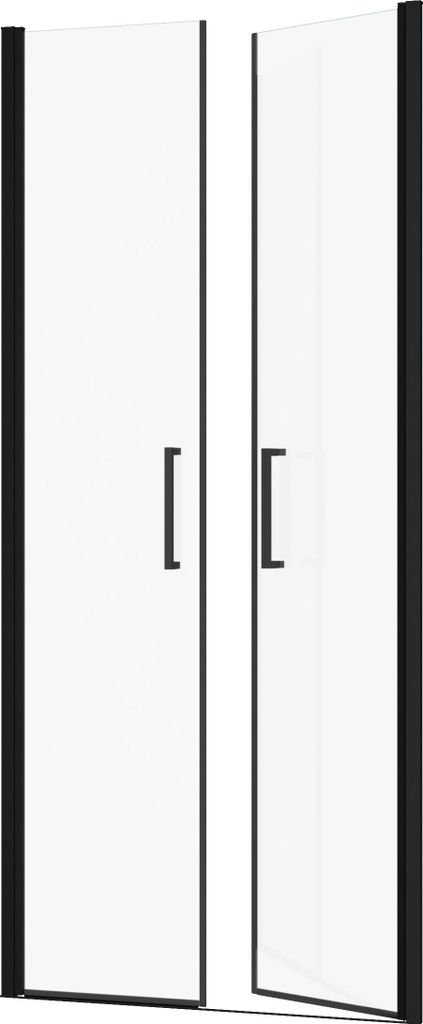 Porte de Douche Double Battant 90x200cm - Verre Trempé Image du produit 