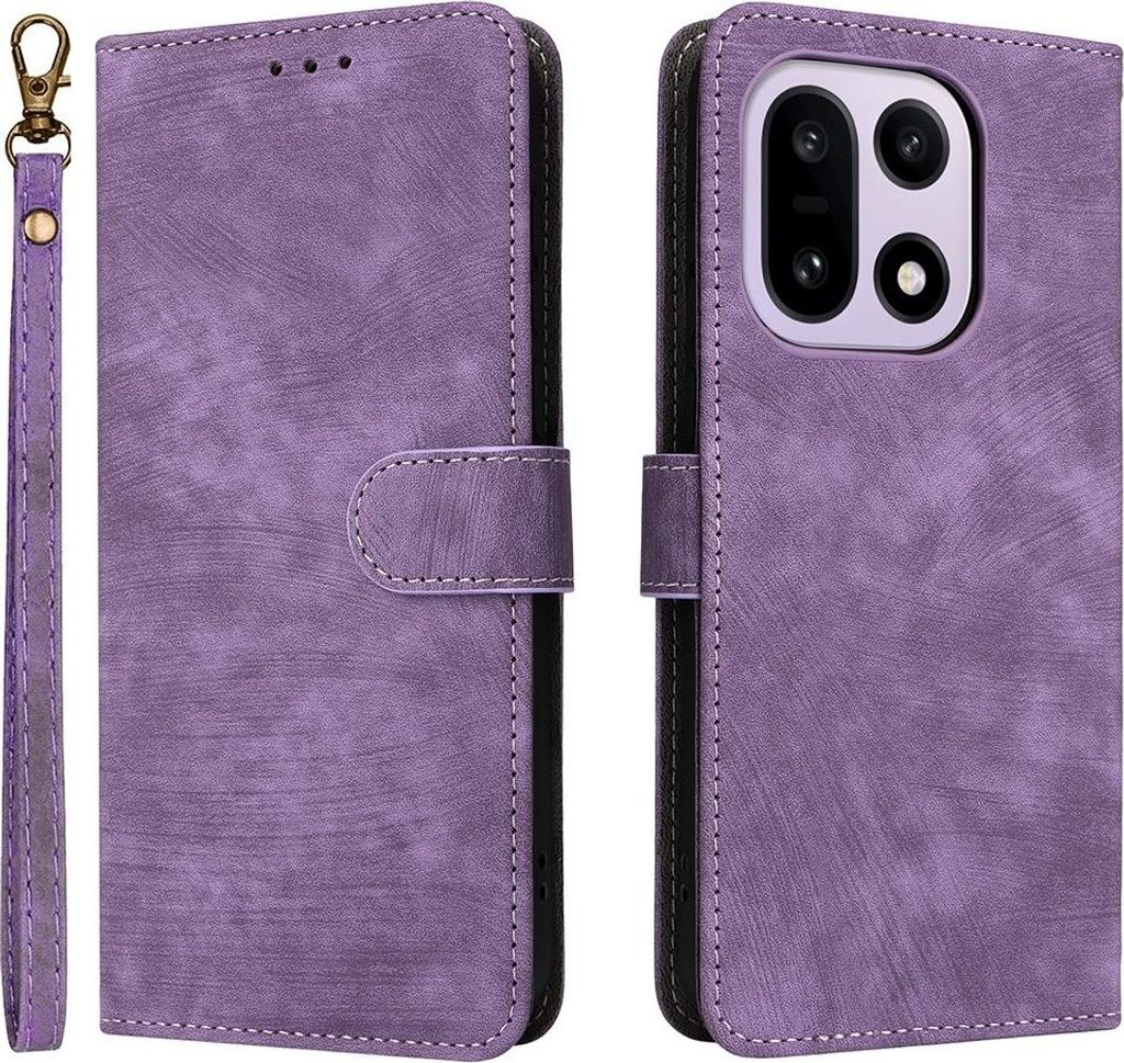 OnePlus 15 Hülle - Coverup Klapphülle mit Schlüsselband - Violett