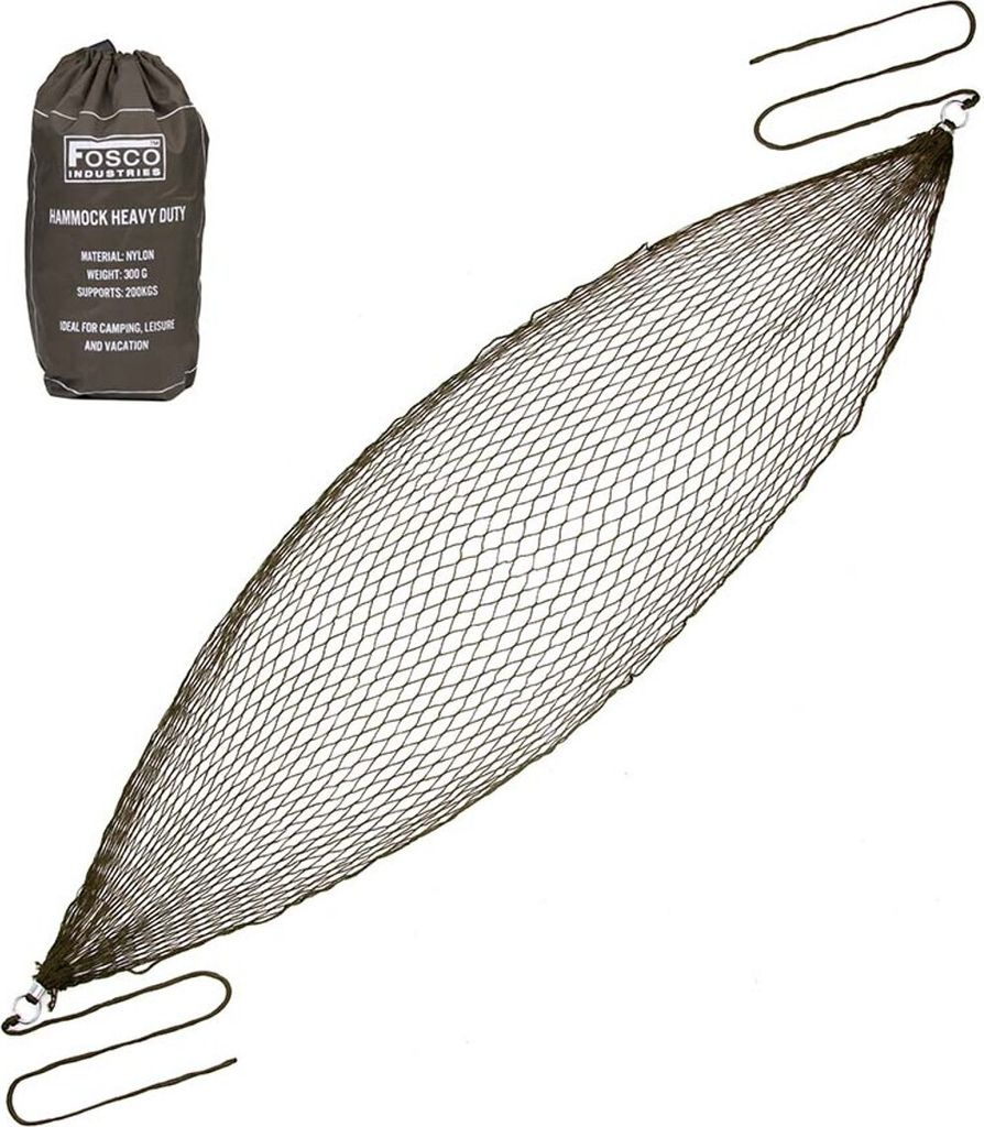 Fosco Industries Mini Hängematte Heavy Duty mit Aufbewahrungstasche-Armeegrün