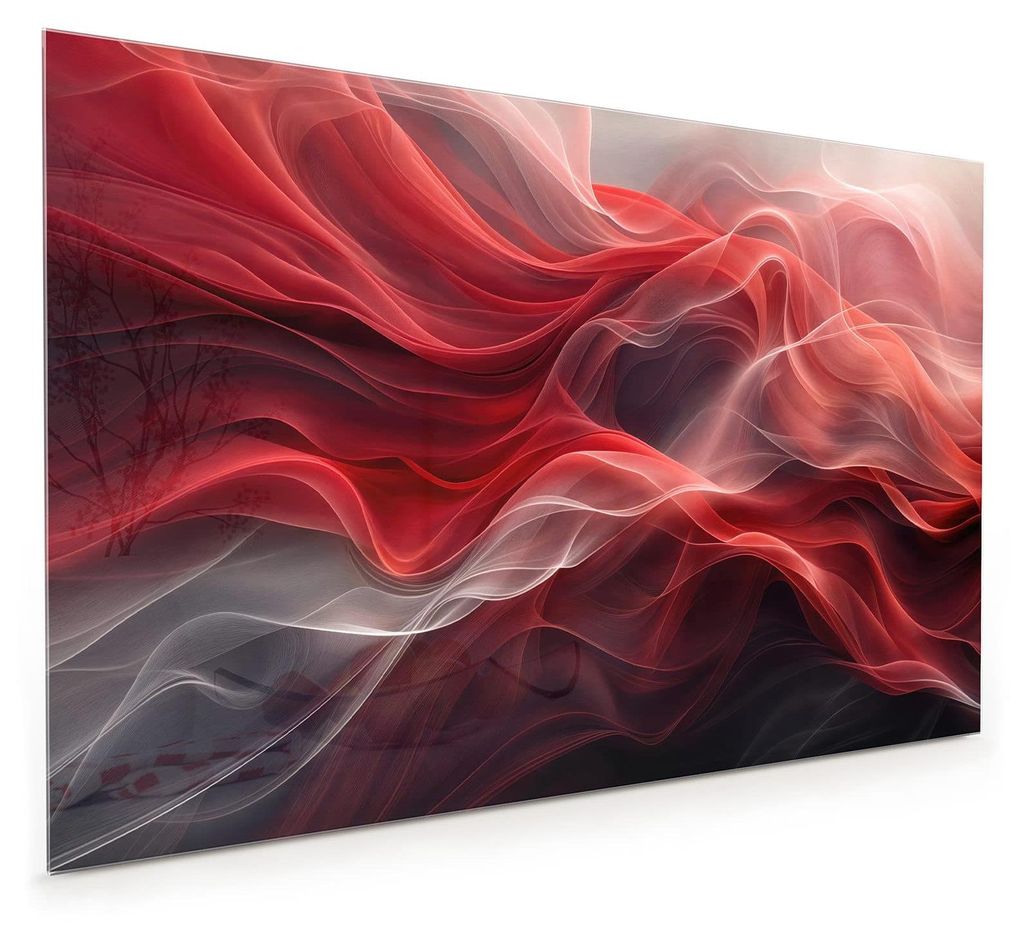 Küchenrückwand Spritzschutz Glas mit Motiv Abstrakte Wellen 40 x 40 cm