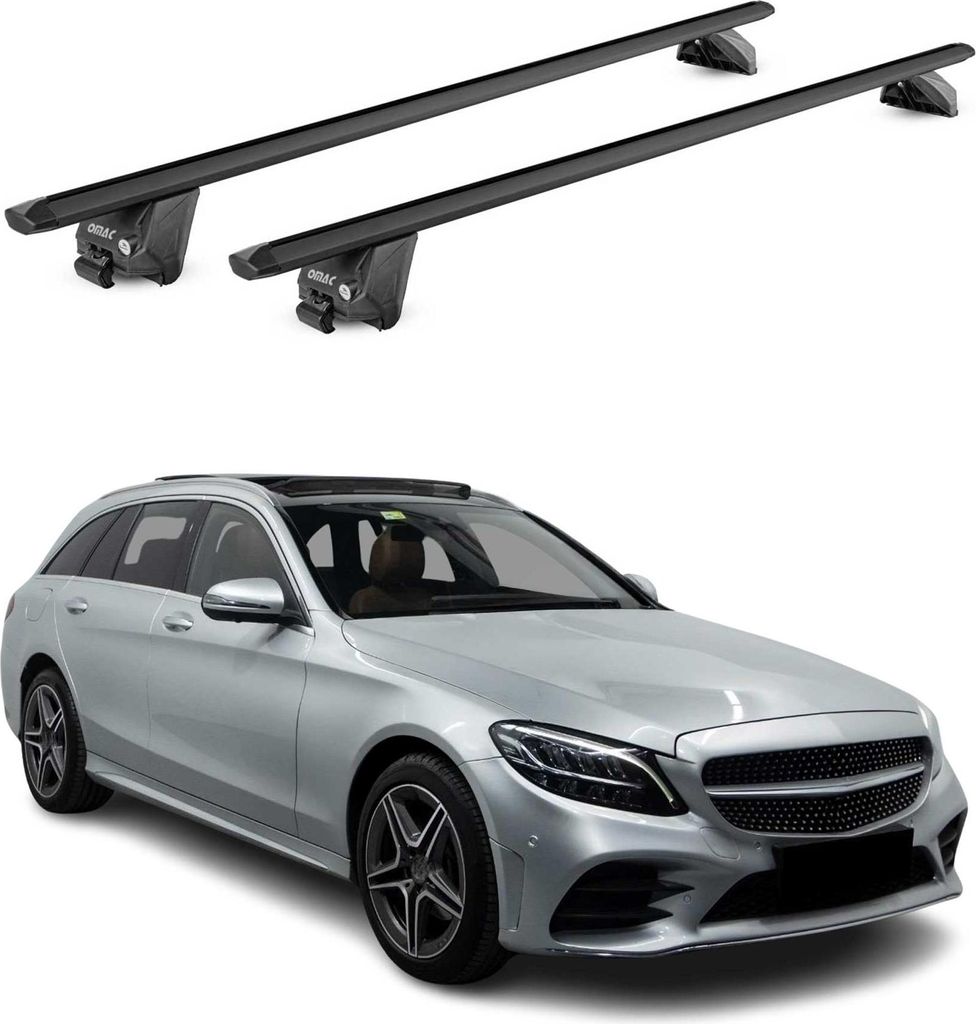 Barres de toit transversales pour Mercedes Classe C S205 Image du produit 