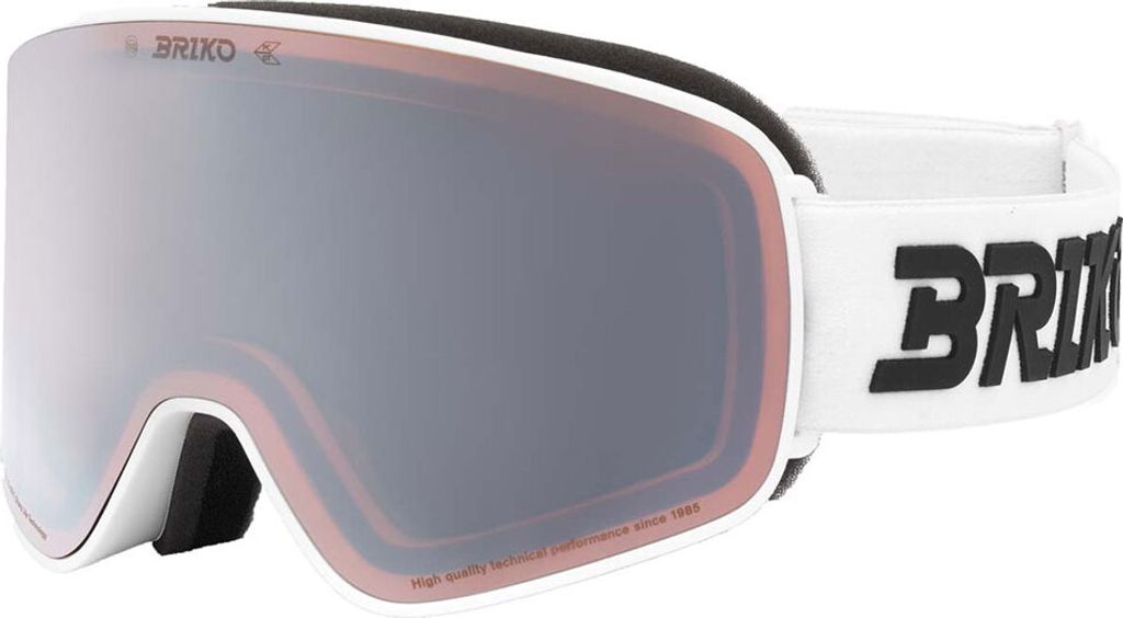 Briko Chino Sharp Lite Skibrille Weiß Silver Mirror/CAT2 Weiß Silver Mirror/CAT2