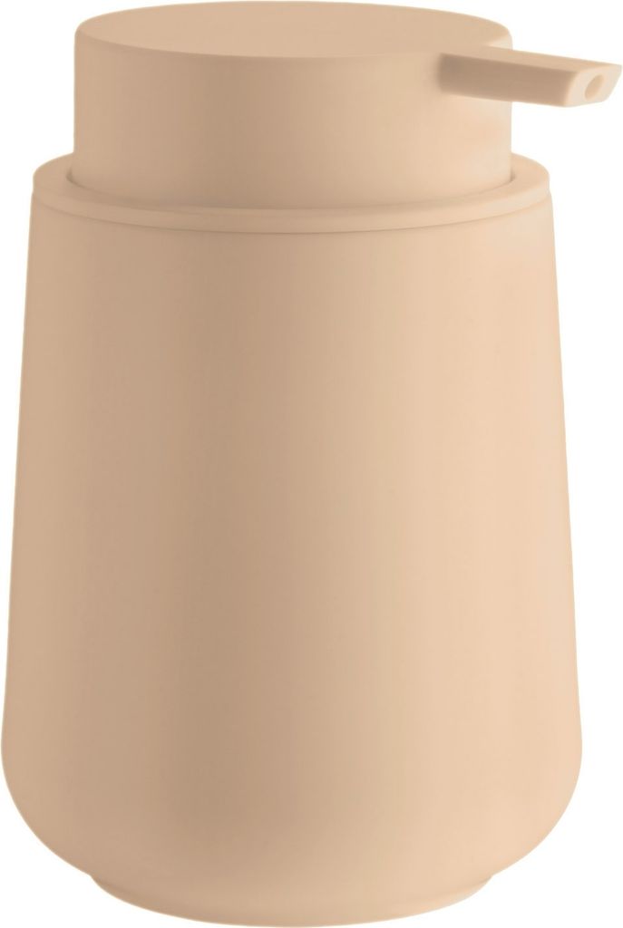 Seifenspender - Sandfarben - H 12,5 cm - Kunststoff