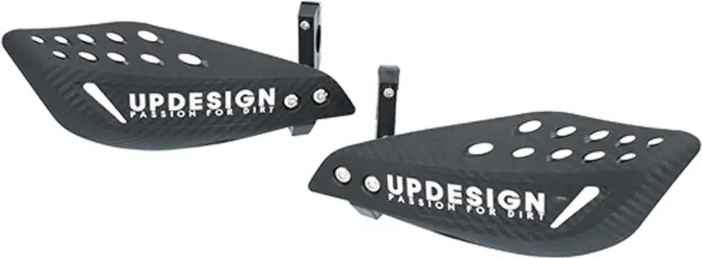 Protège-main Up Design en carbone véritable avec rails de montage