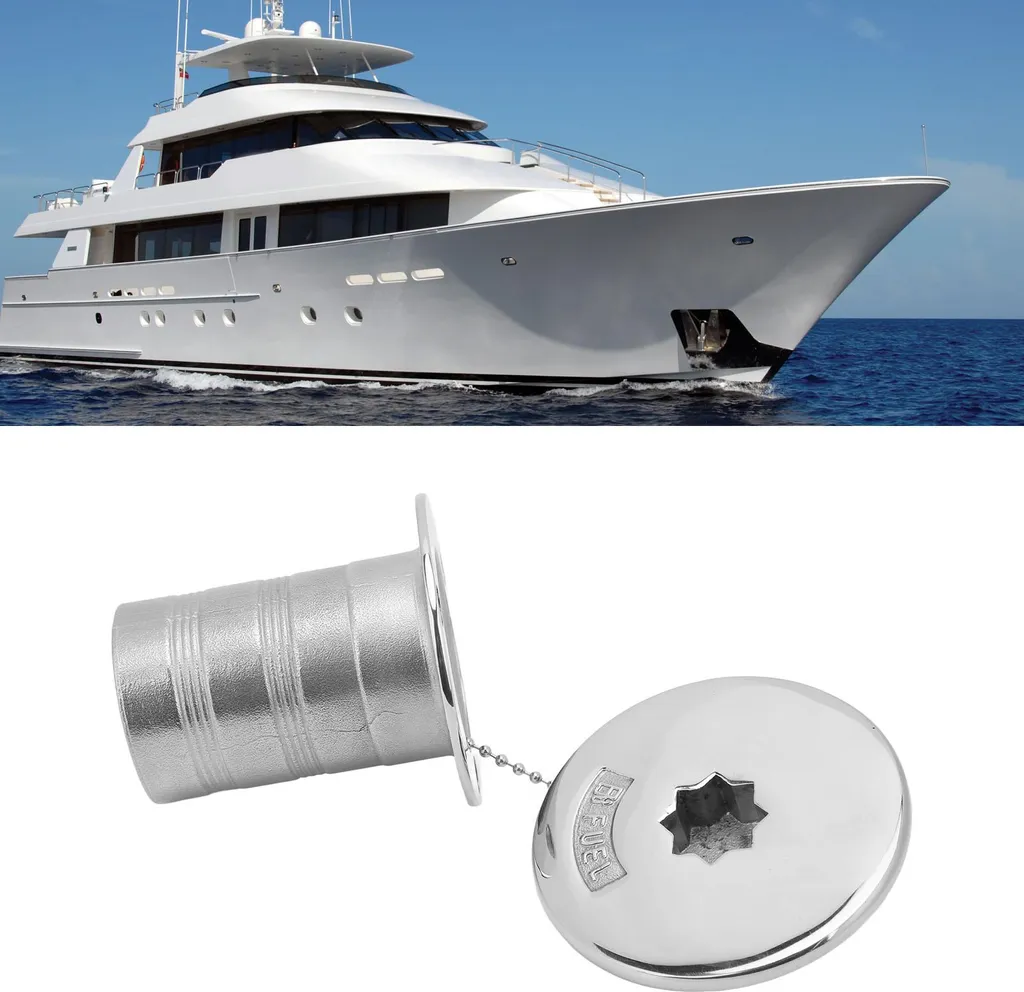 Remplissage Diesel Bateau en Inox 316 Poli pour Pont et Accastillage