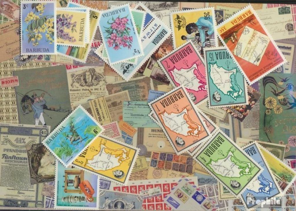 Briefmarken Barbuda 25 verschiedene Marken