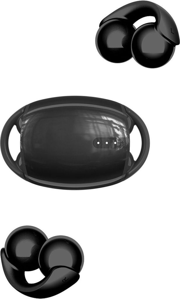 Devia Kabellose Kopfhörer mit Bluetooth Technologie 5.3 Over-Ear-Kopfhörer mit Ladebox Schwarz