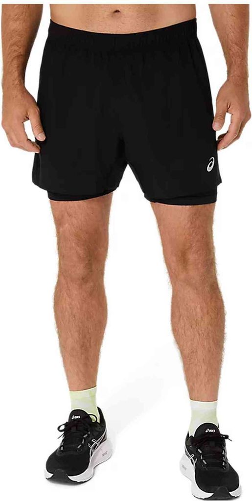 ASICS 2in1 Road 5in Short - Black - - XL