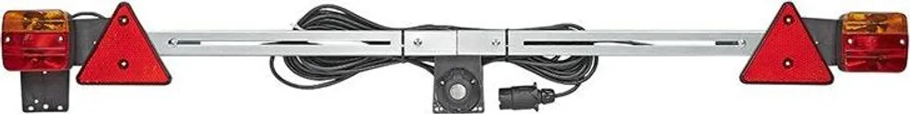 Support feux remorque télescopique 140-200cm métal avec câble 12M - 7