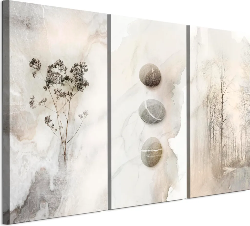 LUMASOUL Quadri su Tela 135x90 Moderni: Natura e Design per Soggiorno
