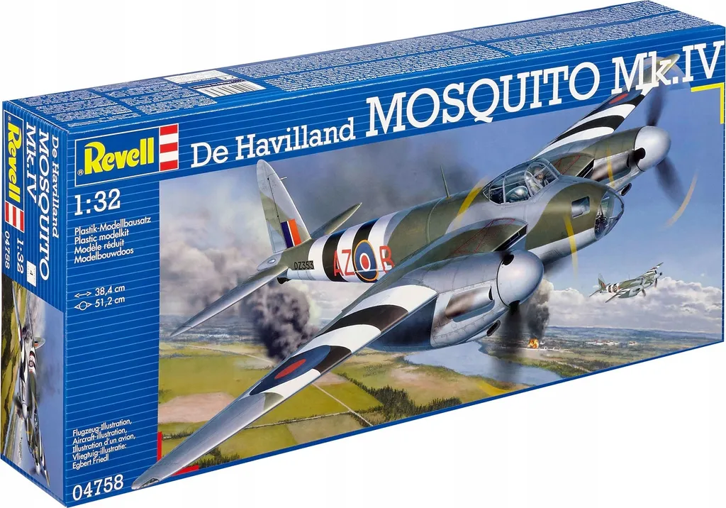 Revell Mosquito MK.IV 1:32 Maquette avec Cockpit et Moteur Détails