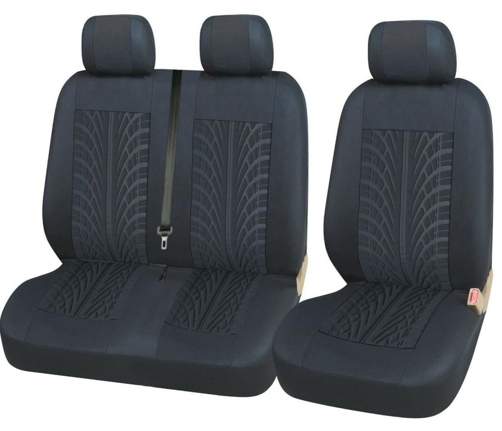 Set 2+1 Sitzbezüge/Hüllen für Bus/Van mit Profilmuster - Produktbild 