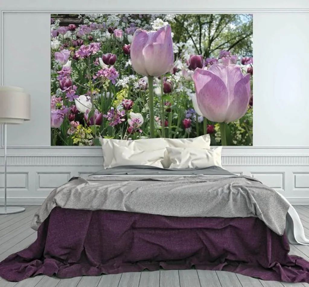 Décoration murale adhésive Tulipes 200x140 cm finition haute qualité