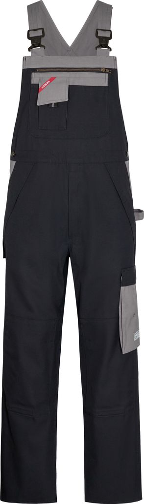 F. Engel Safety+ Multinorm Latzhose, Schwarz/Grau, Gr. 44