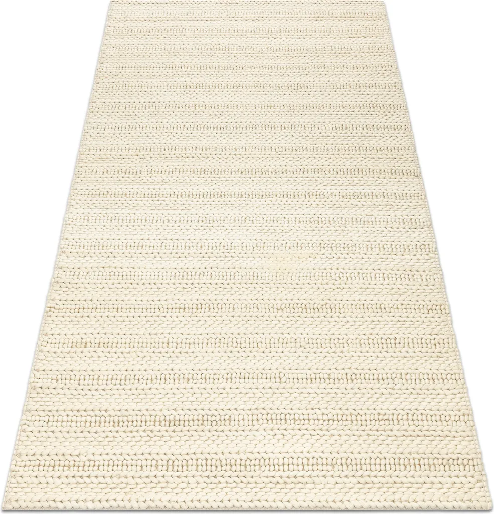 Tapis laine beige 120x180 TAHAR anti-froid et résistant pour intérieur