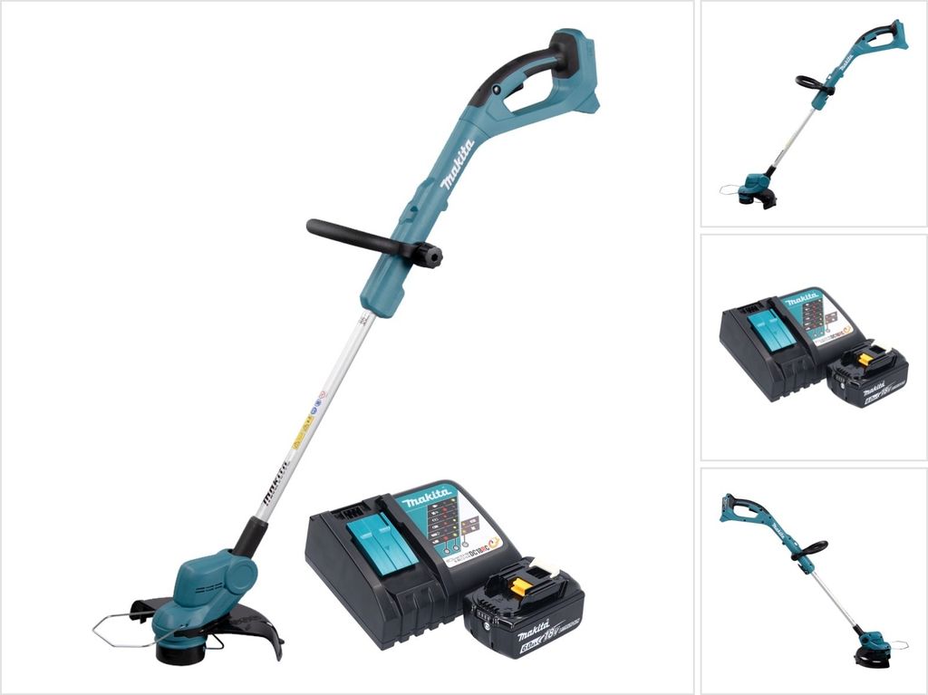 Makita DUR 193 RG1 Akku Rasentrimmer 18 V 260 mm + 1x Akku 6,0 Ah + Ladegerät