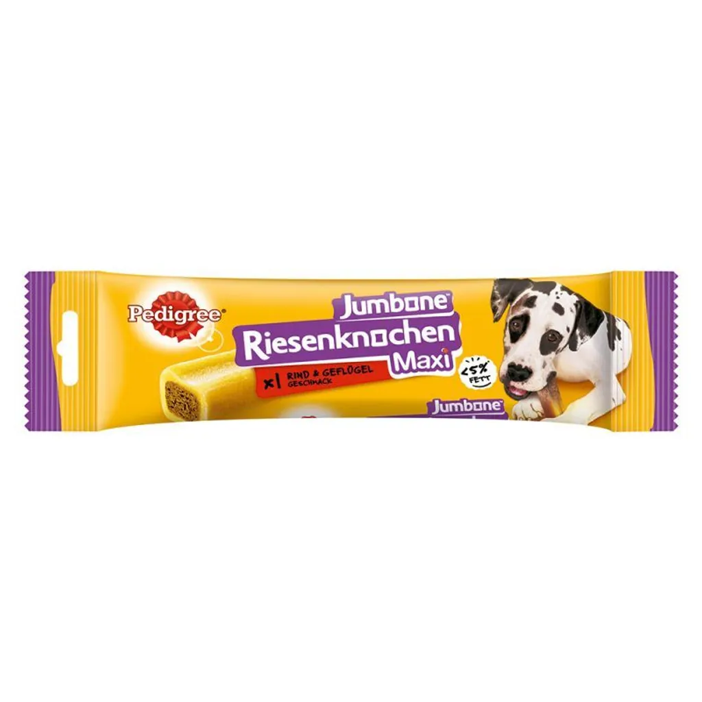 Pedigree Jumbone Maxi Bœuf x12 : Os à Mâcher Géant pour Grand Chien
