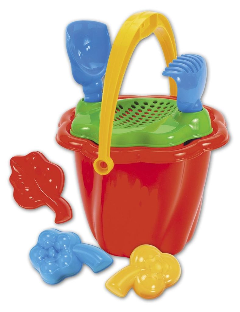 Sandkasten zum Zusammenbauen aus Kunststoff, 7-teilig, Produktbild 