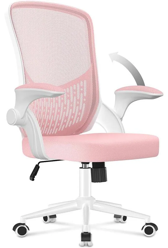 Fini le mal de dos avec cette chaise de bureau ergonomique rose pivot