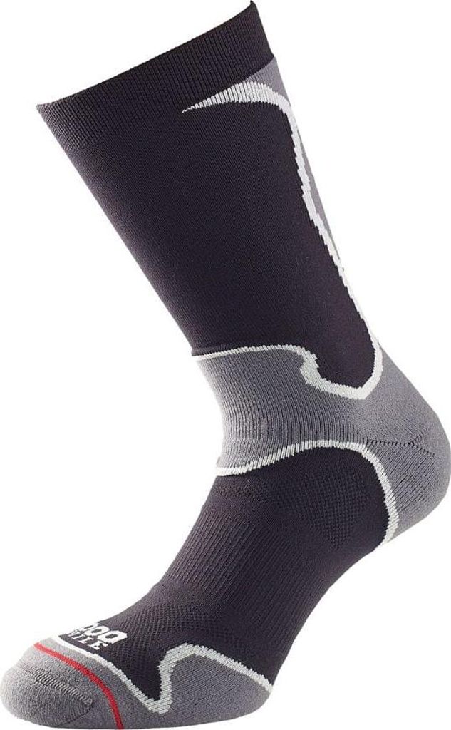 1000 Mile - "Fusion" Socken für Herren CS220 (43 EU - 45,5 EU) (Schwarz/Grau)