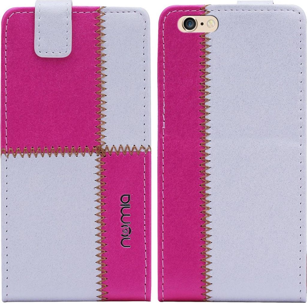 Apple Iphone 6 / 6s Numia Flipstyle Weiss-Pink