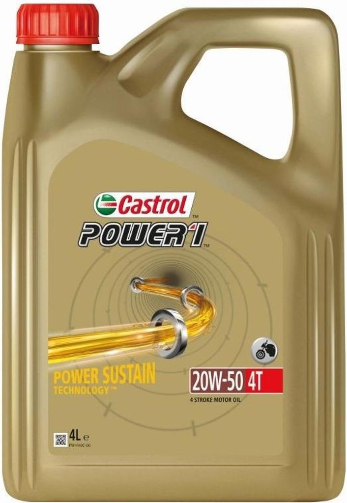 4 Liter CASTROL 20W-50 Power 1 4T Produktbild 