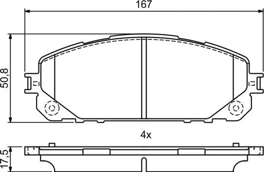 Plaquettes de frein BOSCH 0 986 495 404 Kit complet pour frein à disque