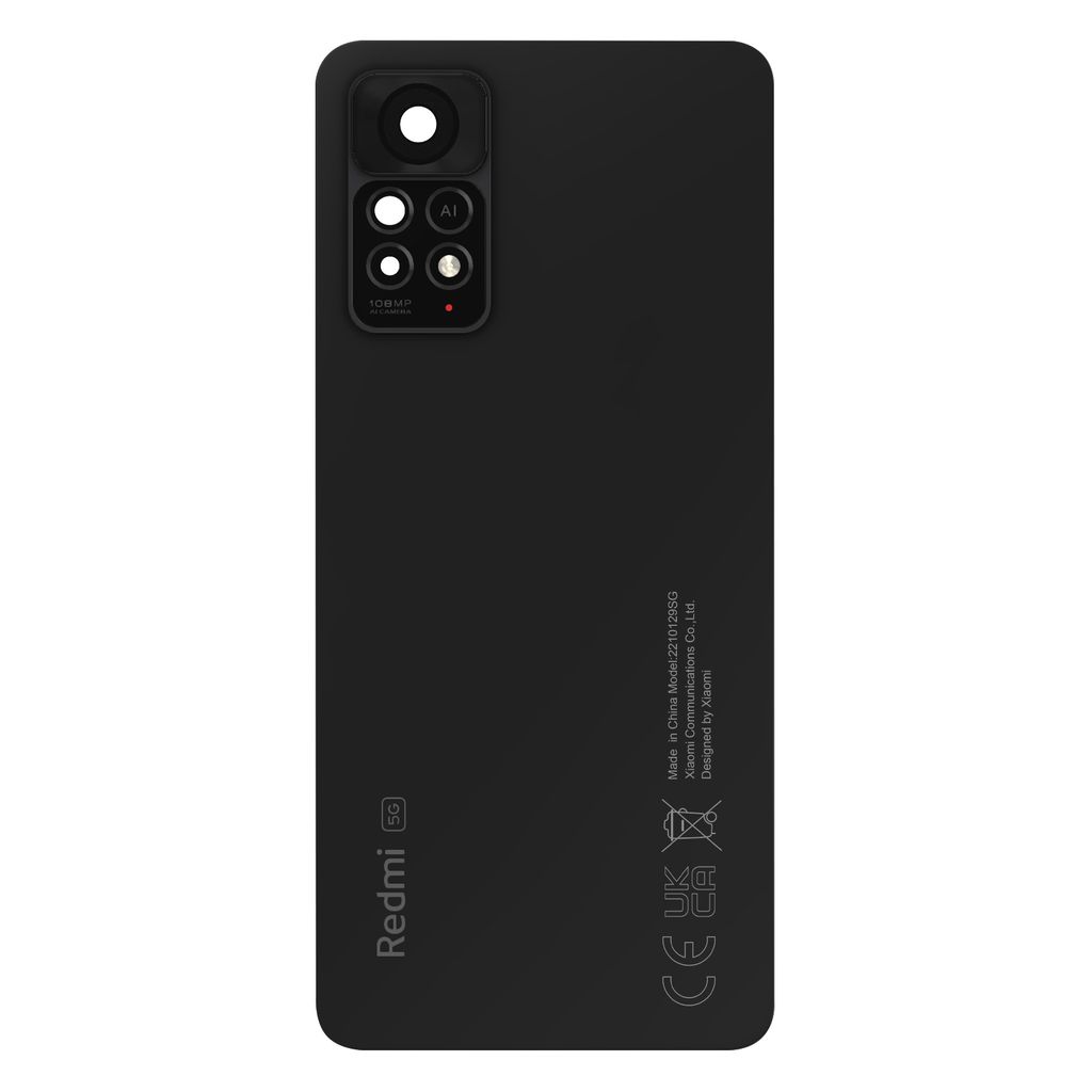 Xiaomi, Akkuabdeckung für Xiaomi Redmi Note 11 Pro 5G Original Service Pack, Dunkelgrau
