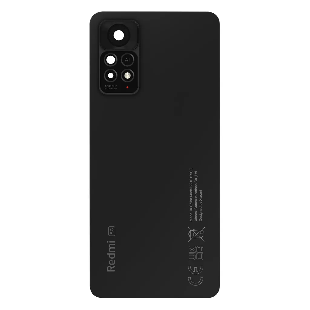Vitre arrière Xiaomi Redmi Note 11 Pro 5G Gris Foncé Service Pack Officiel