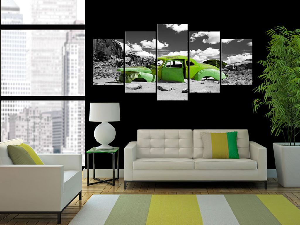 WÜSTE WRACK Acrylglasbild Modern Wandbild Glasbilder Bilder f-A-0003-k-o