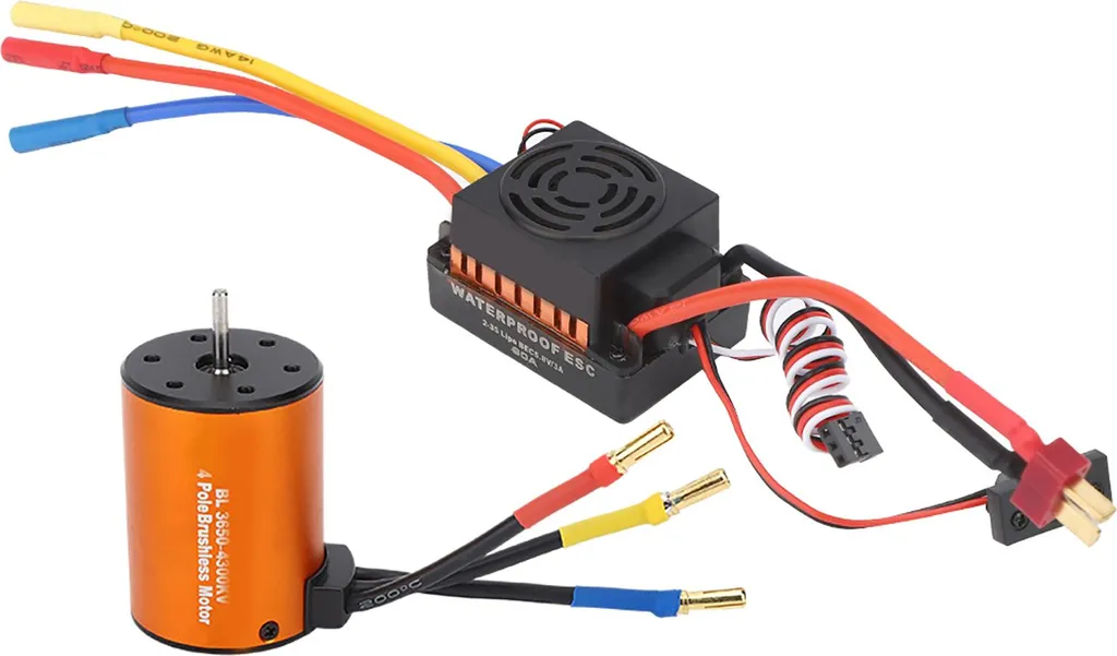 Moteur Brushless 3650 4300KV et ESC 60A pour Voiture RC 1/10 Standard