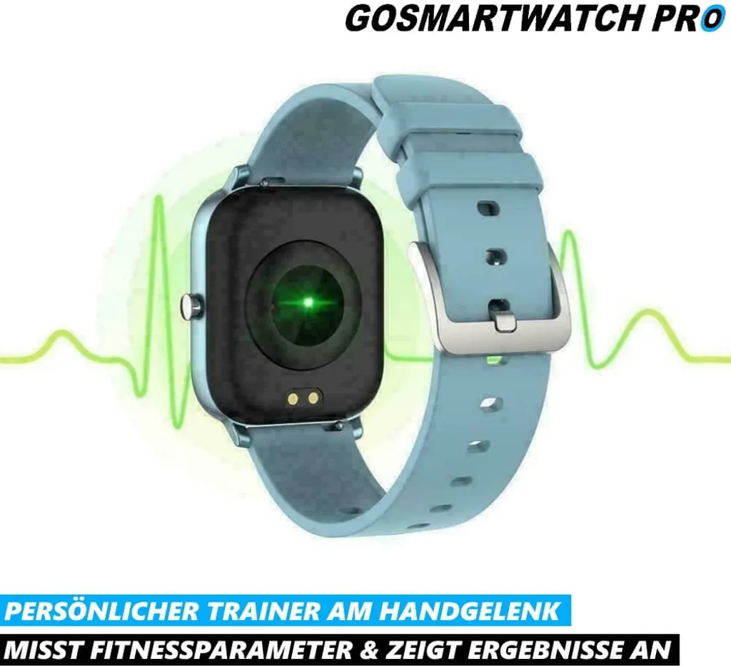 Montre connectée GOSMARTWATCH PRO compatible Android et iPhone bleue - 9