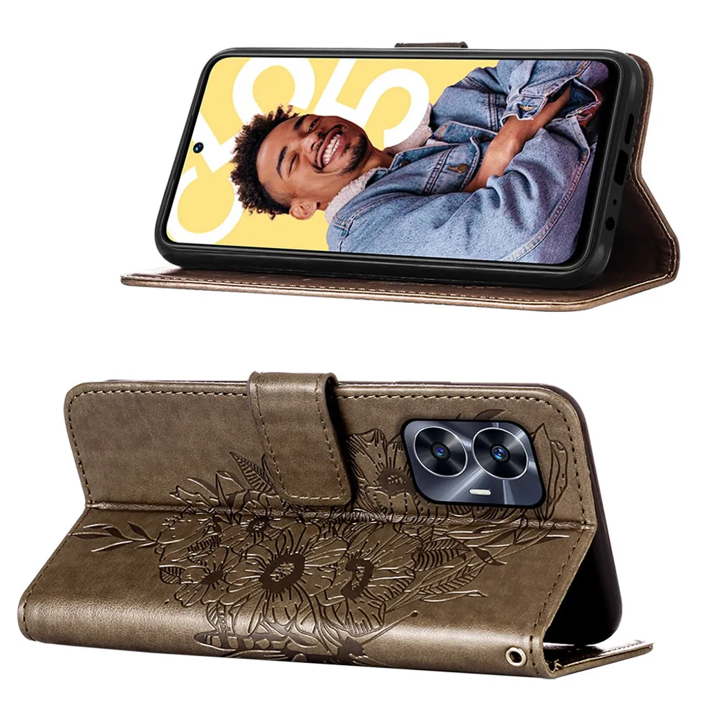 FMPCUON Cover per Realme C55,Flip Caso in PU Pelle Premium FMPCUON Cover per Realme C55,Flip Caso in PU Pelle Premium