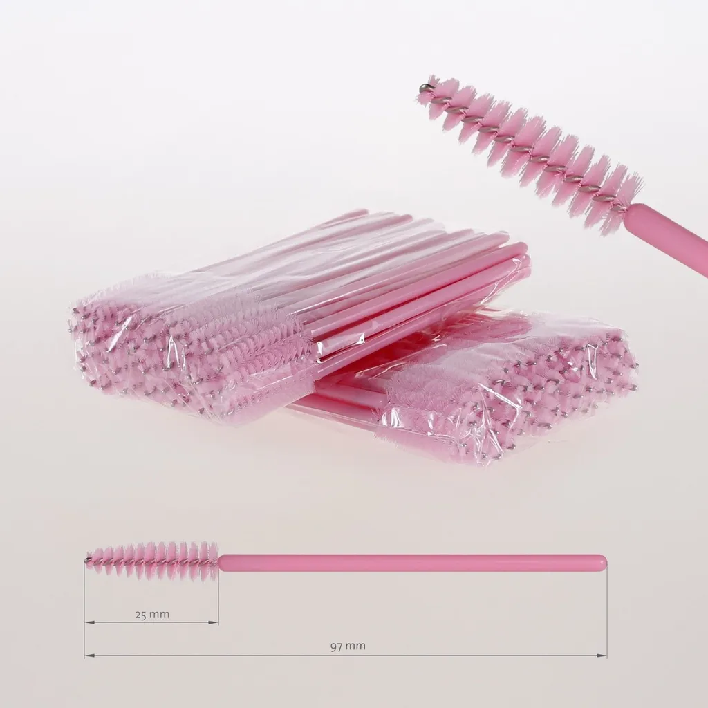 Pennelli Ciglia Professionali Rosa per Extension - Kit 100 Pezzi