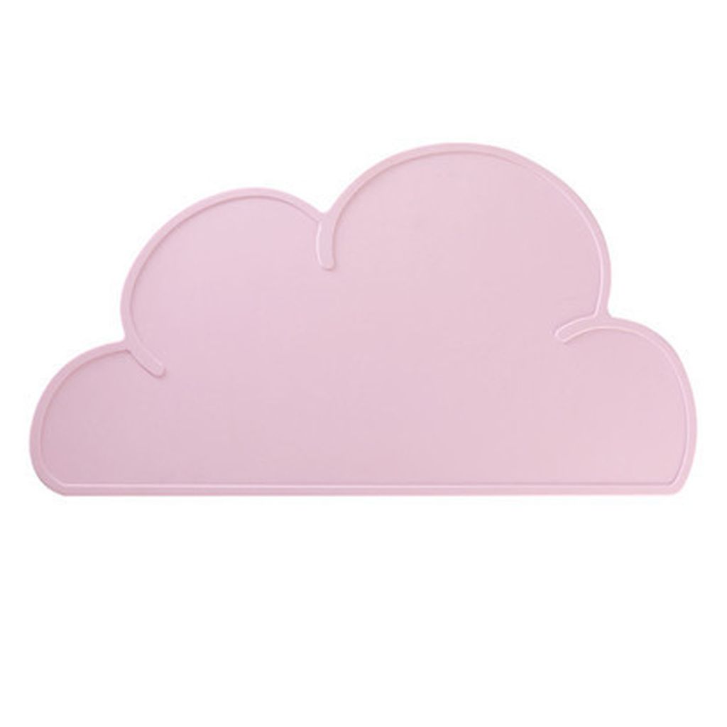 Wolke Futterunterlage wasserdichte Unterlage für Futternäpfe Katzen Welpen Haustiere Silikon Platzset,(Rosa)