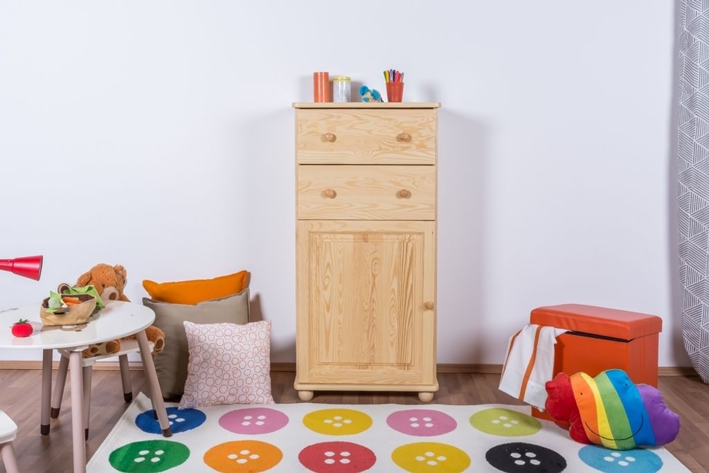 Kommode mit Schubladen Vollholz 60 cm