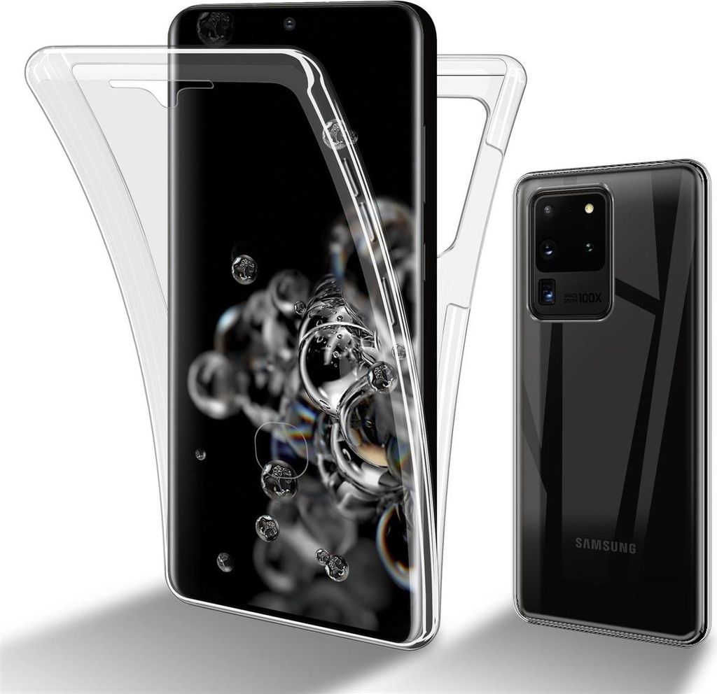Cadorabo Schutzhülle für Samsung Galaxy S20 ULTRA Hülle in natur 360° Etui Full Body Handyhülle Cover Case