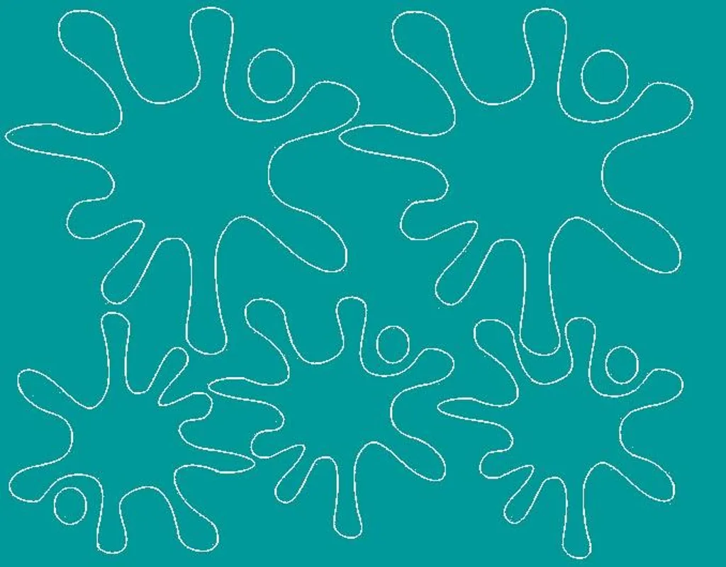 Stencil Adesivi a Macchie Turchese Lucido per Decorazioni DIY