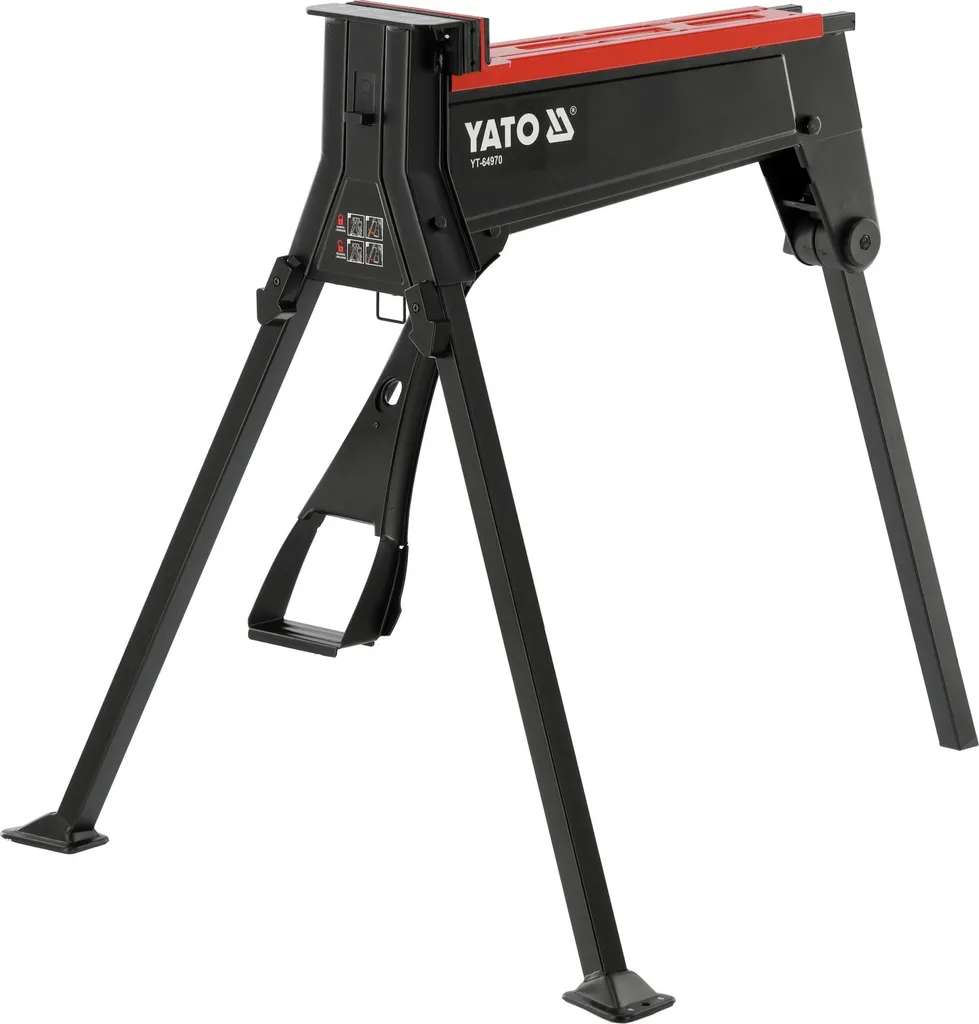 Étau à pied mobile 180 mm en acier avec commande au pied ergonomique